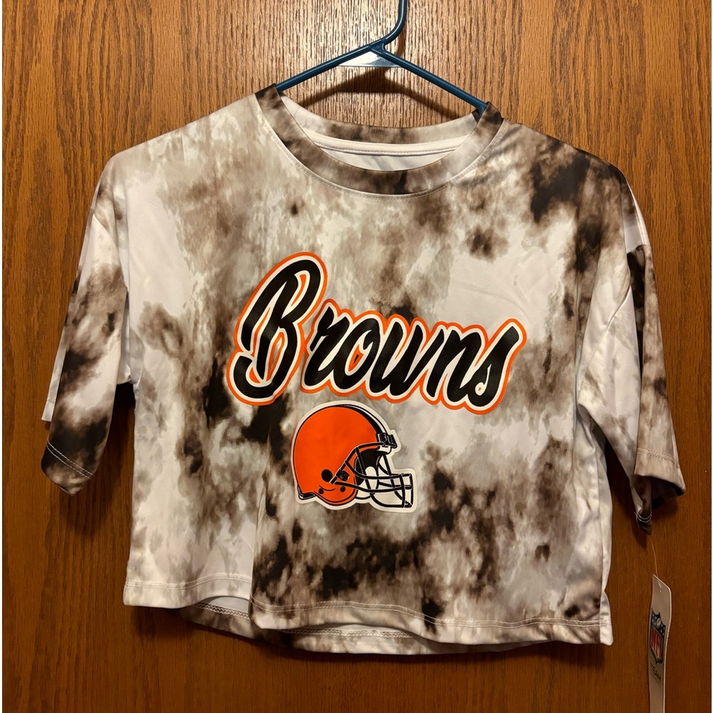 Cleveland Browns nfl girls shirt new with tags size 7/8